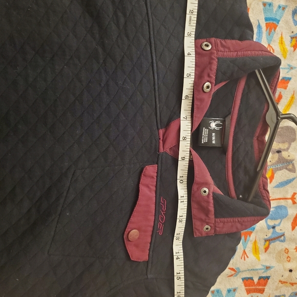 Spyder pink and black 1/4 button up - Picture 8 of 9